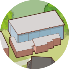 Illustration of the Sports Hall at Loreto College Manchester