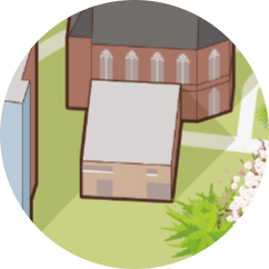 Illustration of the Visual Arts Centre at Loreto College Manchester