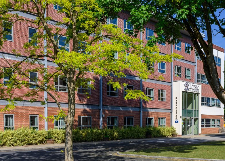 Loreto College's Ball building pictured on a sunny day.