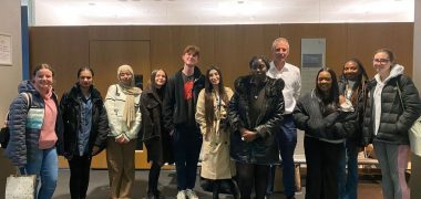 Mock Trial Team from Loreto College with Mr Justice Fordom