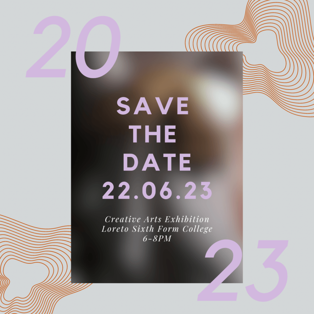 Save the Date poster - Creative Arts Exhibition 22 June 2023