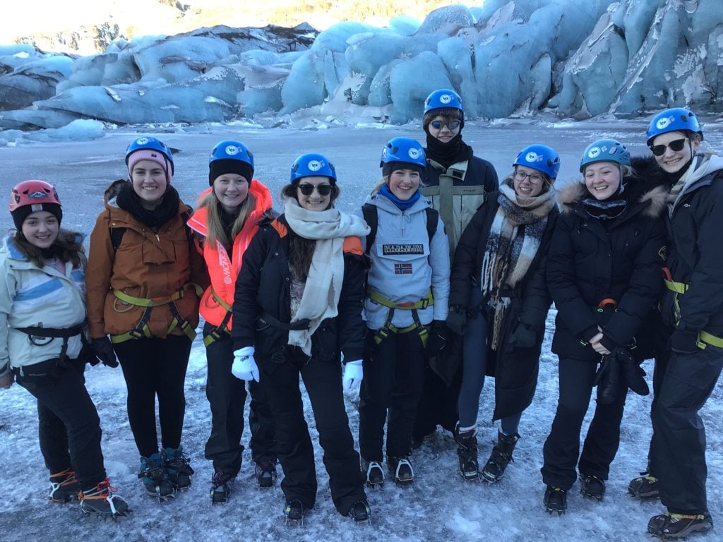 Loreto College Geography student on a trip to Iceland.